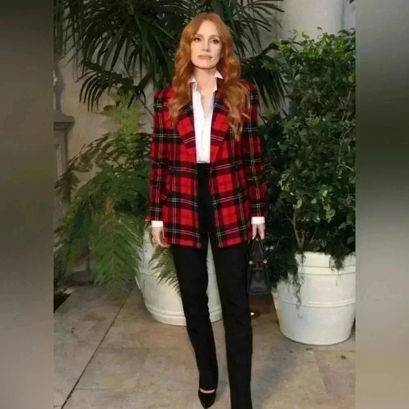 Ralph Lauren Collection Purple Label Jacket Plaid Tartan Blazer Wool Cashmere 12 - Picture 6 of 11